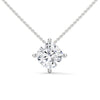 Cushion Cut Lab Grown Diamond Gold Pendant Chain