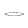This luxurious tennis bracelet features 51 oval-shaped diamonds, totaling 9.00 carats. With a 7-inch length, it radiates elegance and charm, making it a perfect accessory for any occasion.