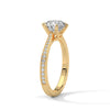 Classic Six-Prong Lab Grown Diamond Gold Ring