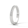 “Milgrain diamond wedding band crafted in sleek white gold, delivering timeless brilliance, refined elegance, and everyday luxury for modern forever moments.”