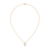 Cushion Cut Lab Grown Diamond Gold Pendant Chain