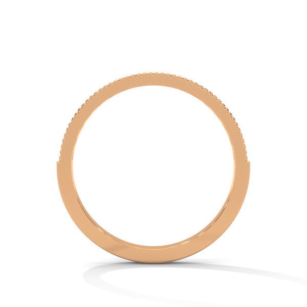 “Milgrain diamond wedding band crafted in sleek white gold, delivering timeless brilliance, refined elegance, and everyday luxury for modern forever moments.”