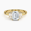 "A timeless emerald-cut diamond ring in radiant yellow gold, crafted for brilliance, luxury, and unforgettable elegance in every moment."