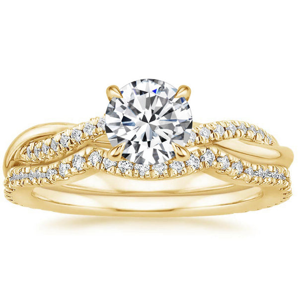 “Experience timeless elegance with this twisted diamond engagement ring, designed for sparkling brilliance, romantic beauty, and unforgettable modern luxury.”