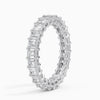 “Celebrate everlasting brilliance with this emerald-cut diamond eternity band, crafted in premium white gold for timeless luxury, sparkle, and sophistication.”