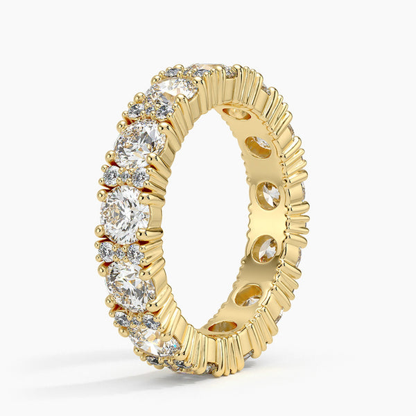 “Radiant gold diamond eternity ring delivering unmatched brilliance, luxury craftsmanship, and timeless sparkle—your perfect statement of elegance, love, and premium style.”