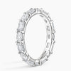 "Luxurious oval and emerald-cut diamond eternity ring crafted in radiant white gold, delivering timeless brilliance, elite craftsmanship, and unmatched elegance."