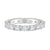 "Luxurious oval and emerald-cut diamond eternity ring crafted in radiant white gold, delivering timeless brilliance, elite craftsmanship, and unmatched elegance."