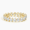 “Celebrate endless love with this heart-shaped diamond eternity ring, crafted in glowing yellow gold for timeless brilliance and romantic luxury.”