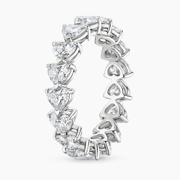 “Celebrate everlasting romance with this white gold heart-shaped diamond eternity ring, crafted for brilliance, timeless elegance, and unforgettable luxury in every moment.”