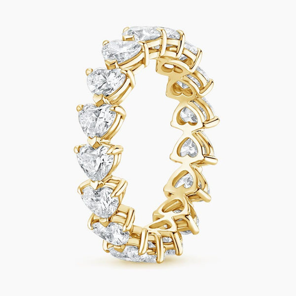 “Celebrate everlasting romance with this white gold heart-shaped diamond eternity ring, crafted for brilliance, timeless elegance, and unforgettable luxury in every moment.”