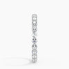 “Elegant diamond eternity ring crafted in shimmering white metal, showcasing brilliant round stones for timeless sparkle, luxury style, and lasting sophistication.”