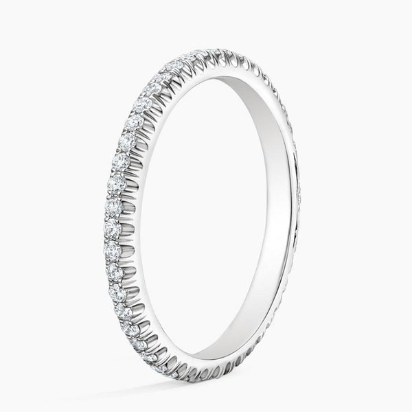 “Elegant diamond eternity ring featuring a refined pavé setting, crafted for timeless brilliance, daily sophistication, and irresistible modern luxury style.”