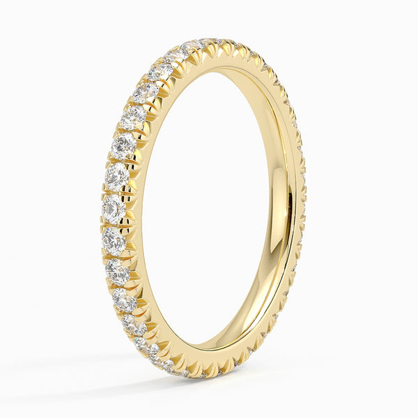 Eternity Diamond Wedding Band – timeless full-circle sparkle, brilliant white gold ring for brides, stacking, anniversaries, everyday luxury and commitment