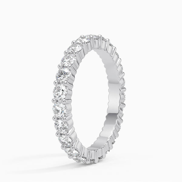 “Radiant round-cut diamond eternity band delivering timeless sparkle, luxury craftsmanship, and brilliant shine—perfect for weddings, anniversaries, and everyday elegance.”