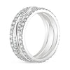 “Luxurious intertwined diamond band in radiant white gold, offering brilliant sparkle, modern elegance, and a uniquely sophisticated multi-row design.”
