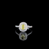 Fancy Yellow Cushion-Cut Diamond Double Halo Pavé (1.79 ct. tw.) 14kt White Gold