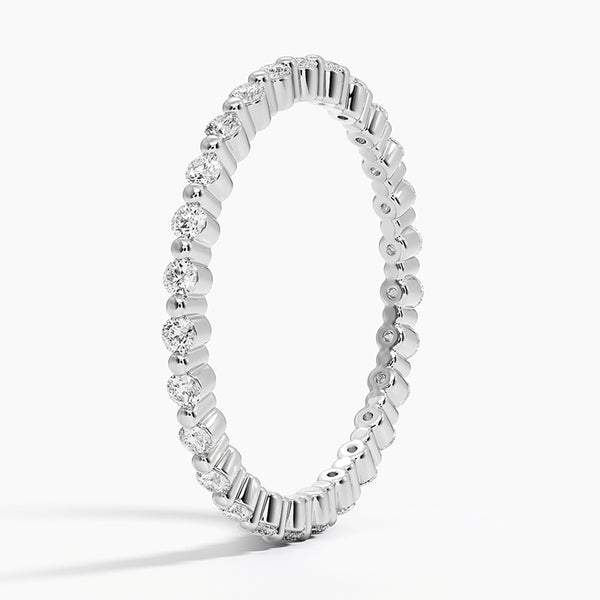 "Elegant gold diamond eternity ring offering timeless sparkle, delicate brilliance, and perfect everyday luxury for stacking, gifting, or celebrating love."