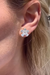 Old European Round Diamond Bezel Set Stud Earrings