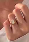 Baguette and Round Lab Grown Diamond Wedding Band Eco Friendly Choice
