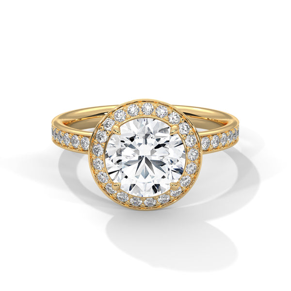 “Radiant Halo Ring—brilliant center diamond, dazzling halo sparkle, and white-gold elegance crafted to symbolize everlasting love, timeless beauty, and unforgettable moments.”