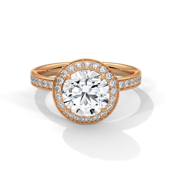 “Radiant Halo Ring—brilliant center diamond, dazzling halo sparkle, and white-gold elegance crafted to symbolize everlasting love, timeless beauty, and unforgettable moments.”