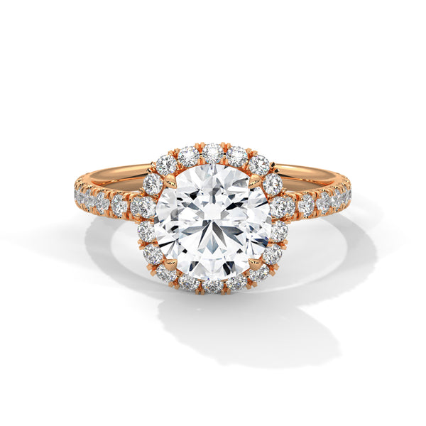“Celestial Radiance Ring—brilliant center diamond, pavé halo sparkle, and timeless elegance crafted to symbolize everlasting love, luxury, and unforgettable romantic moments.”