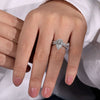 3.50 MM Round Cut Colorless Open Circle Valentine's Day Gift Pendant