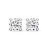 Modern Majesty: 4-Prong Lab Grown Diamond Gold Stud Earrings