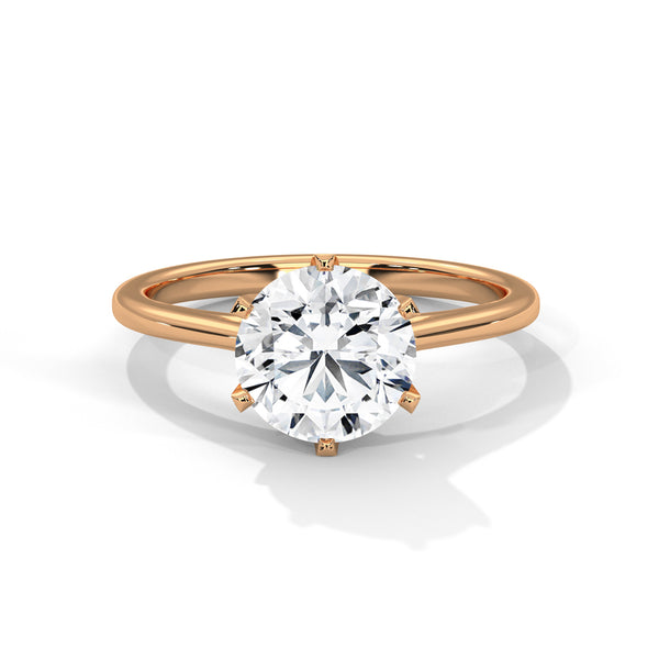 “Nova Ring—round brilliant diamond sparkle, secure six-prong solitaire elegance, and timeless white-gold beauty crafted to symbolize enduring love and radiant sophistication.”