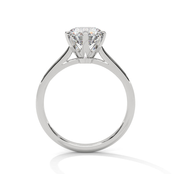 “Nova Ring—round brilliant diamond sparkle, secure six-prong solitaire elegance, and timeless white-gold beauty crafted to symbolize enduring love and radiant sophistication.”
