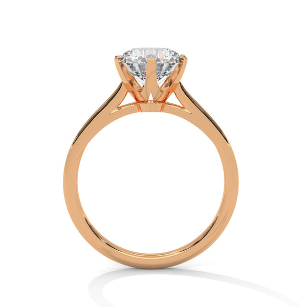 “Nova Ring—round brilliant diamond sparkle, secure six-prong solitaire elegance, and timeless white-gold beauty crafted to symbolize enduring love and radiant sophistication.”