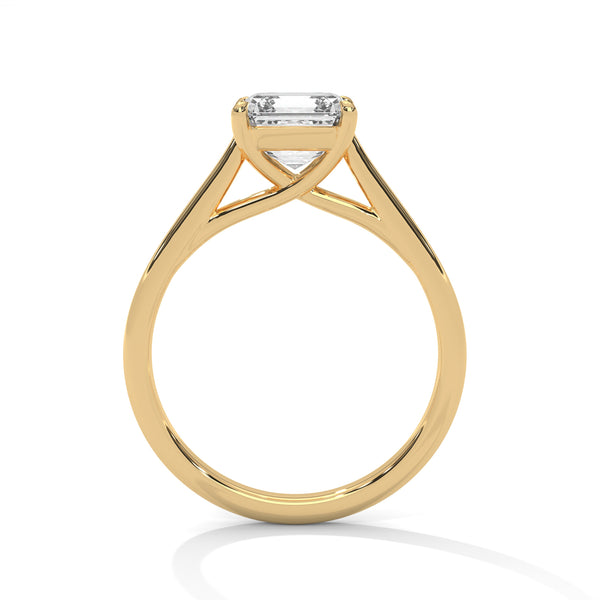 “Lumen Ring—Asscher-cut diamond brilliance, sleek minimalist solitaire elegance, and modern white-gold luxury crafted to symbolize refined beauty, timeless style, and lasting love.”