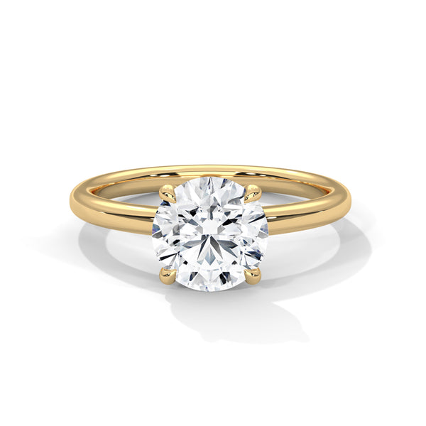 “Celeste Ring—round brilliant diamond sparkle, secure six-prong solitaire elegance, and timeless white-gold beauty crafted to symbolize enduring love and classic sophistication.”
