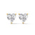 Heart-Shaped Lab Grown Diamond Gold Earrings