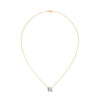 Pure Brilliance Round Lab Grown Diamond Gold Pendant Chain