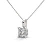 Princess Cut Lab Grown Diamond Gold Pendant Chain