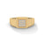 "Discover timeless luxury with this gold square diamond ring, crafted for bold elegance, everyday sophistication, and unmatched masculine brilliance."