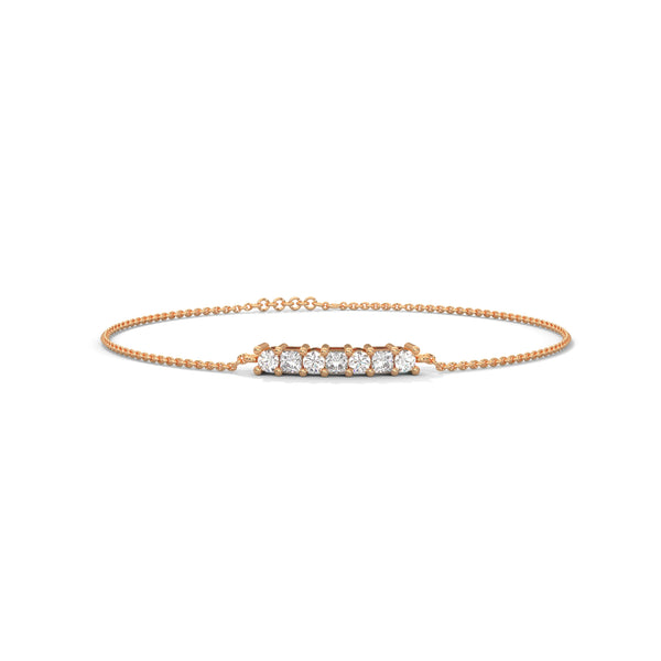 This exquisite tennis bracelet features 28 round-shaped diamonds, totaling 10.07 carats. Its 7.50-inch length offers a perfect fit, creating a timeless piece that radiates sophistication and brilliance.