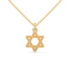 Celestial Shine: Star Shaped Lab Grown Diamond Gold Pendant Chain