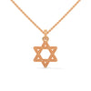 Celestial Shine: Star Shaped Lab Grown Diamond Gold Pendant Chain