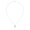 Celestial Shine: Star Shaped Lab Grown Diamond Gold Pendant Chain