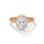 Oval Cut with Classic Halo Setting Lab Grown Diamond Gold Ring