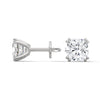 Cushion Cut Lab Grown Diamond Gold Stud Earrings