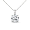 Pure Radiance Round Lab Grown Diamond Gold Pendant Chain