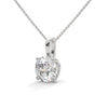 Pure Radiance Round Lab Grown Diamond Gold Pendant Chain