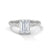 Emerald Cut Lab Grown Diamond Gold Ring