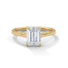 Emerald Cut Lab Grown Diamond Gold Ring