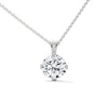 Radiant Allure Oval Lab Grown Diamond Gold Pendant Chain