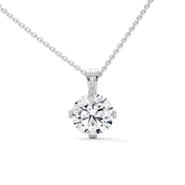 Radiant Allure Oval Lab Grown Diamond Gold Pendant Chain